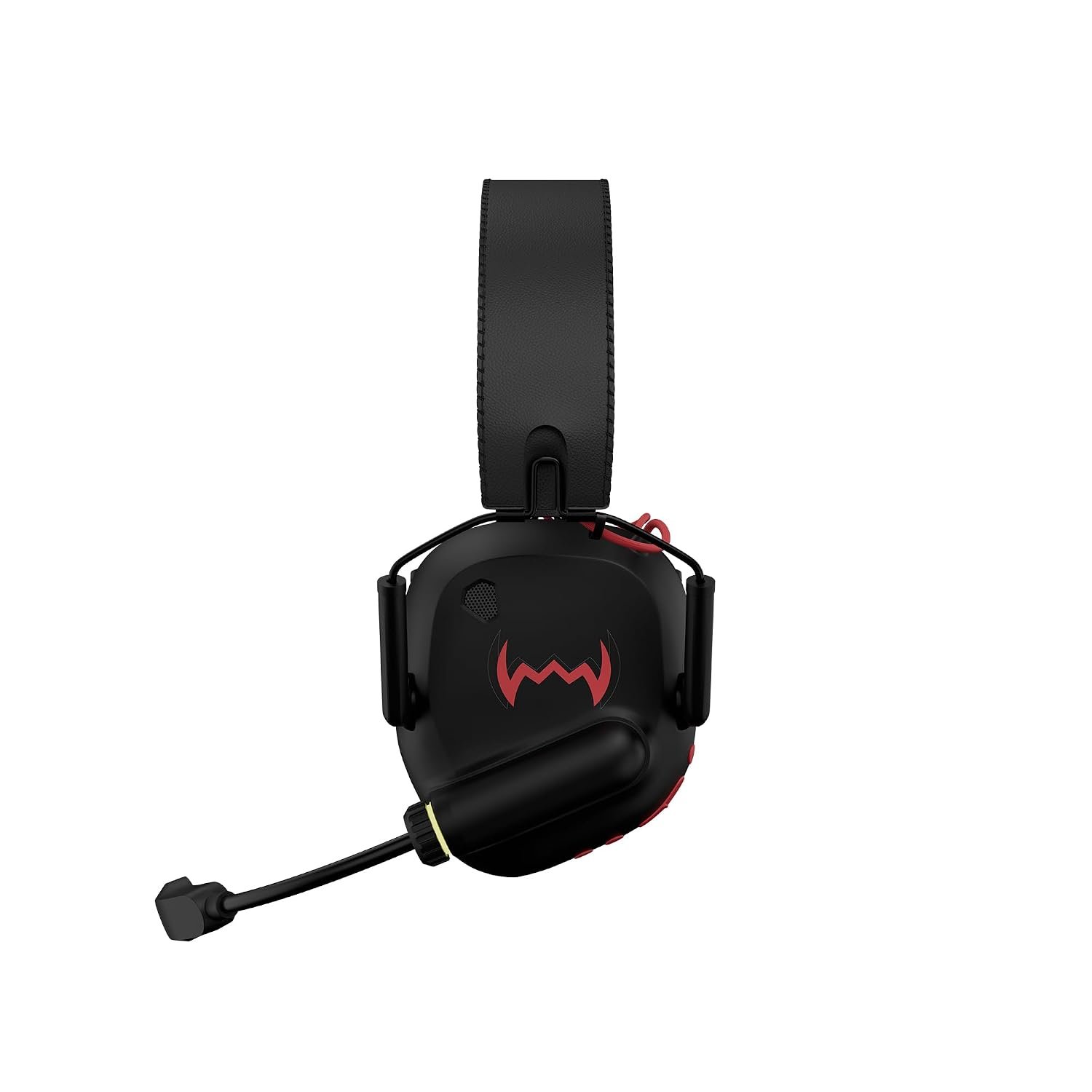 daWg HeadBug G60 RED Lightweight Wireless Gaming Headphones, 20ms Ultra Low Latency (2.4GHz), Bluetooth v5.4, 40mm Neodymium Drivers, Crystal Clear Mic, Soft Leatherlite Headband, for PS5, PS4, PC, Mobile