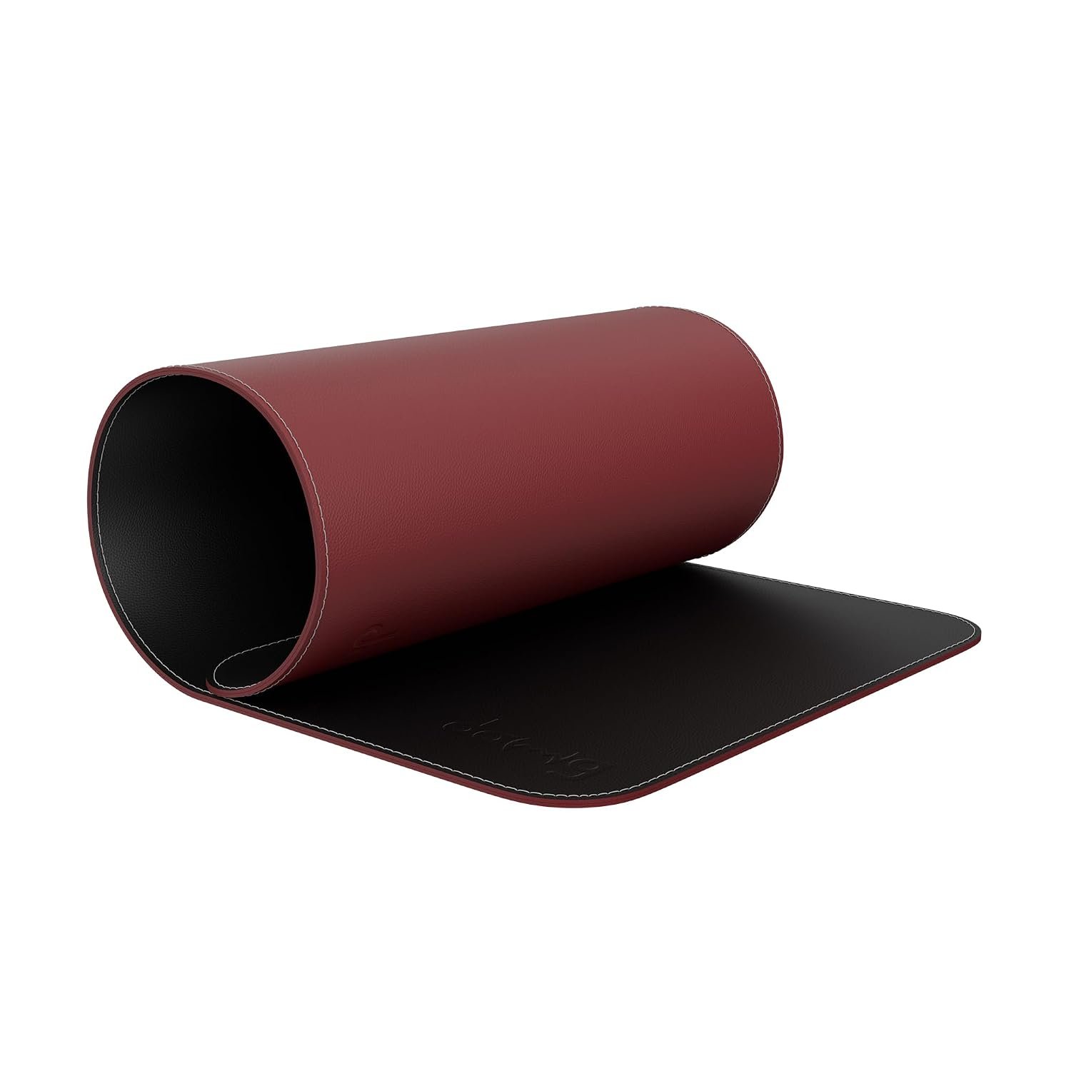 daWg KeyMat L1, Premium Vegan Leather Desk Mat, Anti-Slip, Anti-Skid, Dual-Sided Mat, Water Resistant, Strong Stitching, Perfect for Gaming/Office/Work from Home, Easy to Carry (630 x 280mm) (Black)