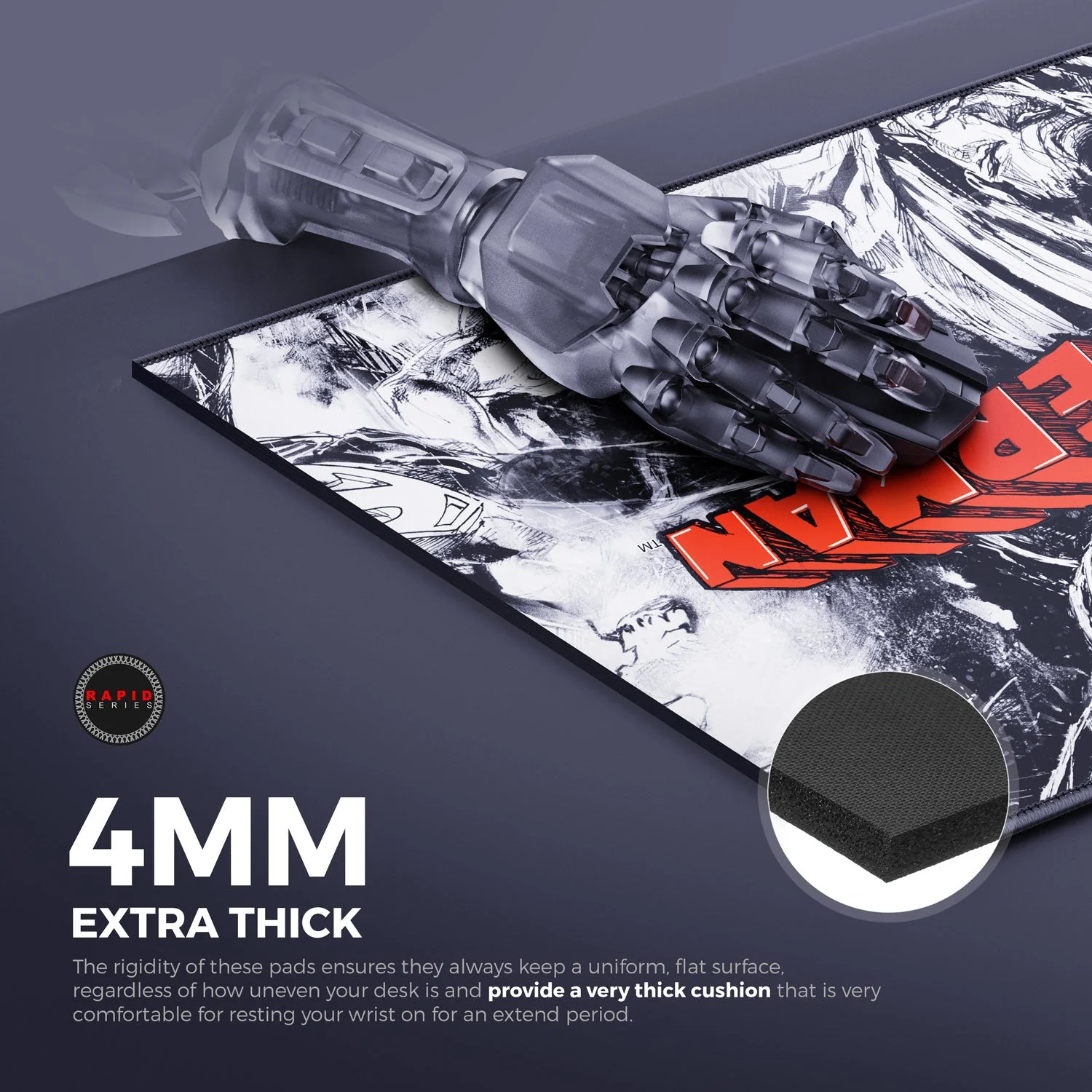 Cybeart Superman Jim Lee Edition Gaming Mouse Pad (XXL)