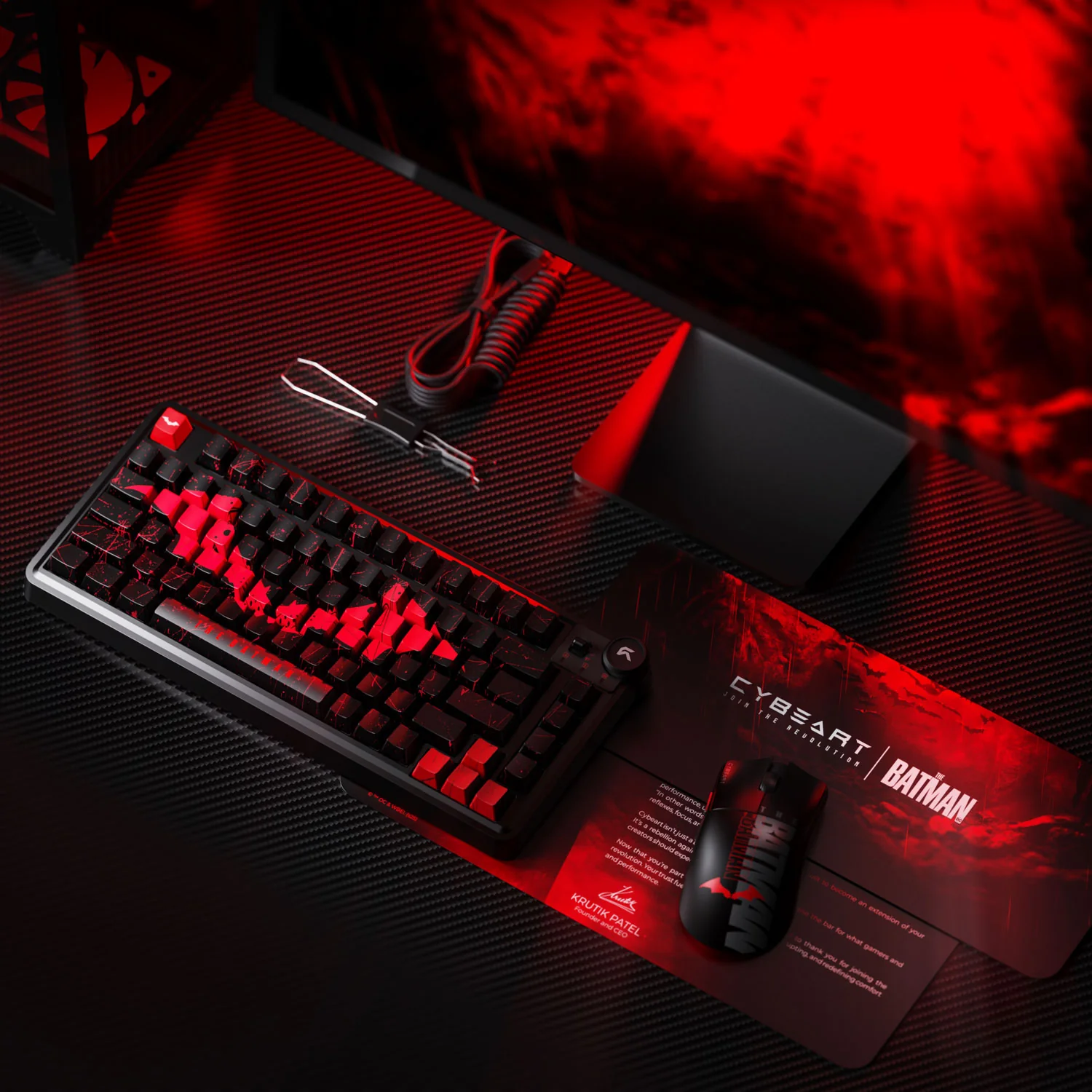 Cybeart Nighthawk 75 - The Batman | TKL Tri-Mode Gaming Keyboard
