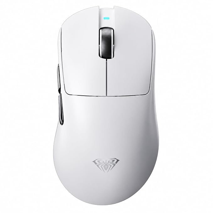 AULA SC900 Pro Wireless Gaming Mouse, 26000 DPI, 650IPS, PAW3395 Sensor, 62g Lightweight Mouse, Tri-Mode 2.4Ghz/Type-C/BT5.0, Dual 8KHz Polling Rate with Rechargeable Mouse for PC/Mac/Linux (Black)