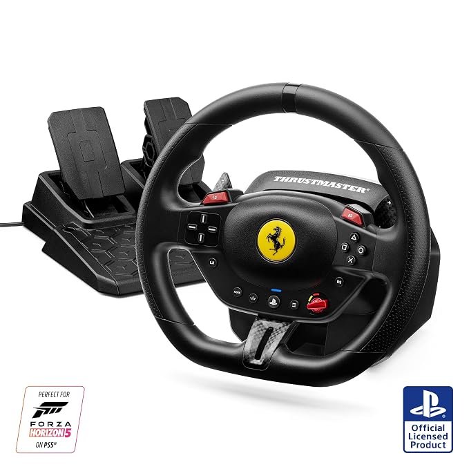 Thrustmaster T98 Ferrari 296 GTB, Racing Wheel for PS5, PS4, PC