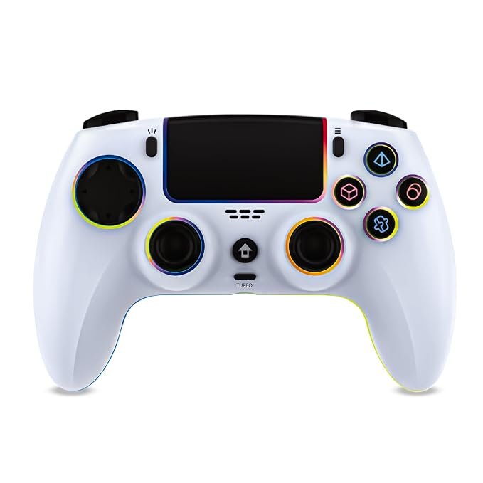 Ant Esports PowerStrikePS5 Wireless Gaming Controller for PC,Steam Deck,Android,iOS &macOS|Hall Effect Joysticks&Triggers|Bluetooth 5.0|Dual Vibration|Turbo & Macro Buttons|Touchpad|3.5mm Audio Jack